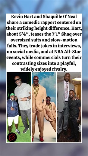 Kevin Hart and Shaq Turn Their Height Difference Into Comedy #kevinhart #shaq