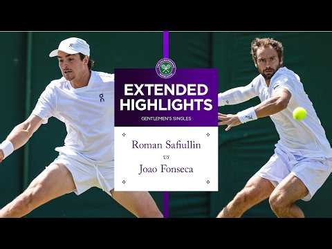 STUNNING victory! | Roman Safiullin v Joao Fonseca | Extended Highlights | Wimbledon 2026