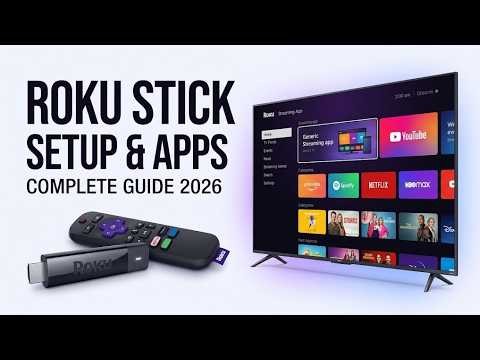 Roku Streaming Stick Setup Guide 2026 📺 | How to Install Apps & Get Started (Step-by-Step)