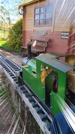 running a 5 inch live steam Locomotive at kinver, #steamlocomotive #steamtrain #railway #Huǒchē