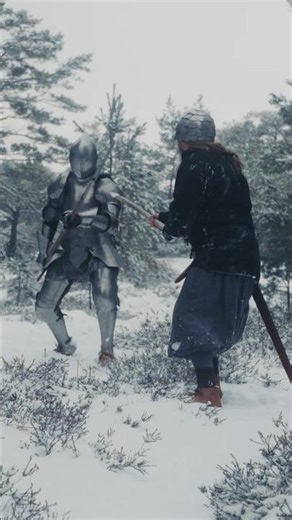 peasant vs knight in frozen taiga