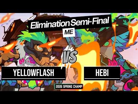 YELLOWFLASH vs HEBI - Elimination Semi-Final - Brawlhalla ME 1v1 Spring Championship 2026 Tezca