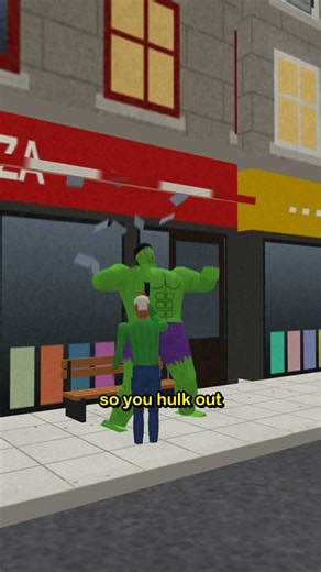 Imagine You're Hulk and Kevin Won't Stop Asking #shorts #3danimation #comedy #animation #lowpoly