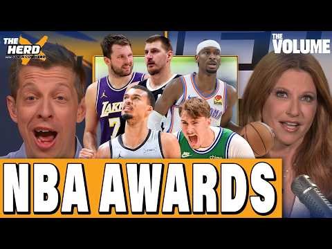 NBA AWARDS BALLOT: SGA, Wemby, Luka, Jokic MVP DEBATE + Flagg or Knueppel for ROY? | THE HERD