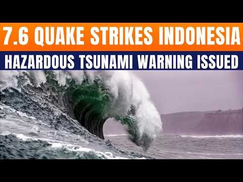 Magnitude 7.6 Earthquake Hits Northern Molucca Sea, 1 Dead, Tsunami Alert Issued | News9