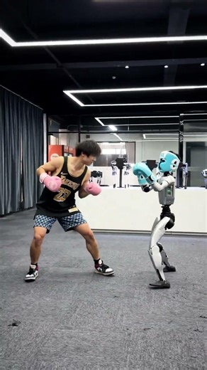 Human vs Robot Boxing 😳 Who Wins This Fight? #shorts