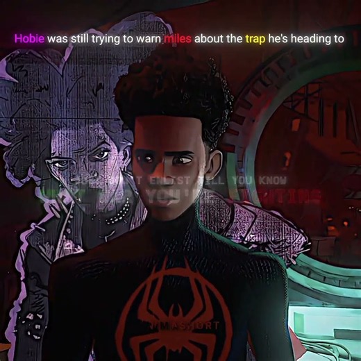 Hobie was always trying to warn miles😔 | Spiderman across the spider verse#edit#short#spiderman