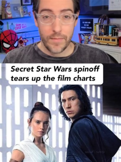 A secret Star Wars spinoff just became the #1 movie on Letterboxd (Sources: NY Times, Vulture, Screenrant, The Big Picture, BuzzFeed, RT, Prime Video, Letterboxd) #starwars #reylo #thelovehypothesis #books #fanfic #movies
