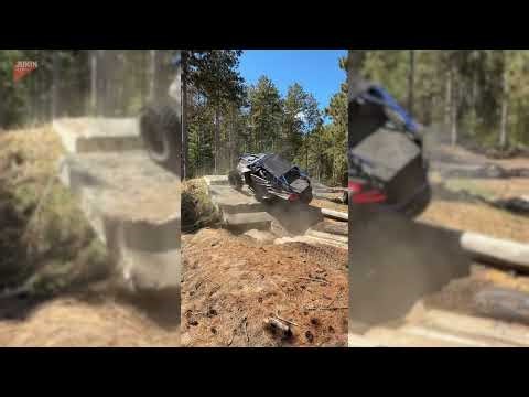 Utility Vehicle Overturns While Attempting Obstacle Course Challenge - 1823845