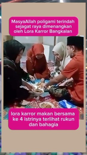Lora Karror Bangkalan eats with his wives #trending #viral #lorakarror #shortvideo #masukbranda
