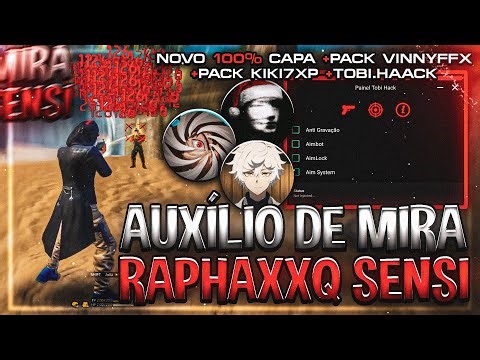 Novo‼️AUXILIO DE MIRA FREEFIRE 📲📂 PACK RAPHAXXQ ATUALIZADO - PACK DE SENSI FULL VERMELHO - NIVEL XIT
