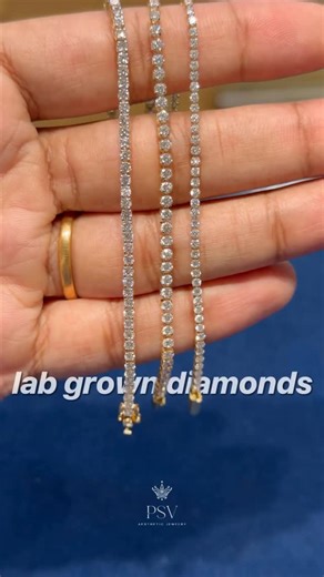 PSV JEWELLERS on Instagram: "Lab grown diamond tennis bracelet Can be customise in 14k and 18kt WhatsApp : 9392767515 Location: temple street, Kakinada #tennisbracelet #diamonds #diamondbracelets #hyderabad #banglore"