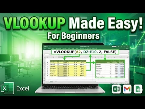 Master VLOOKUP in Excel | Beginner to Pro in Minutes ✅