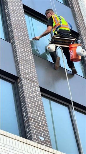 High rise window cleaning.