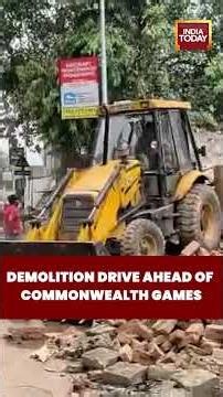 Ahmedabad Demolition Drive Begins! Road to Narendra Modi Stadium Gets Bigger #commonwealthgames2030
