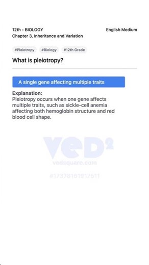 Understanding Pleiotropy in Biology 12th Grade Chapter 3