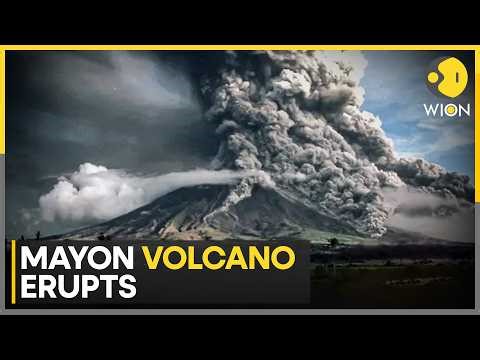 Mayon Volcano Erupts: Philippines On Alert As Ash Cloud Rises | WION News