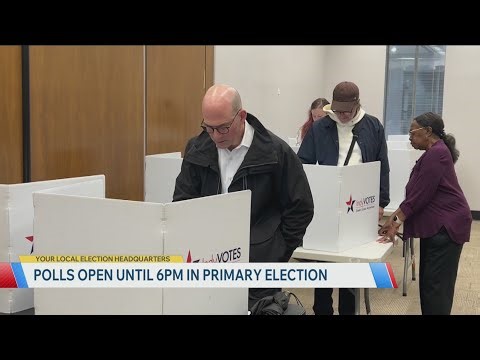 Hoosiers show up at the polls to cast their votes in the primary election