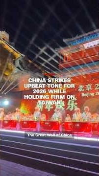 China strikes upbeat tone for 2026 while holding firm on Taiwan