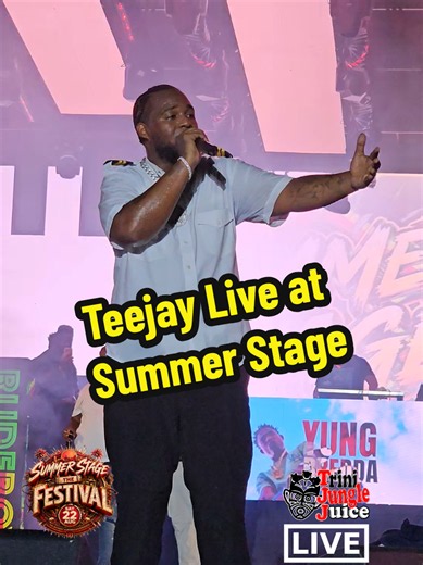 U is the Code! Teejay Coming to you Live from Summer Stage 2026: The Festival 🗓 Saturday 22nd August 2026 📍 Queen's Park Savannah. POS 🇹🇹 📹 @thesammyjuice / TJJ 🔋 @summerstagett #TriniJungleJuice #TJJLive #WeAreCarnival #SummerStage2026 #ScorchDawg