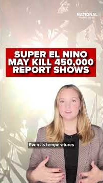 COULD SUPER EL NIÑO BE DEADLY? | New report from University of Chicago's Climate Impact Lab