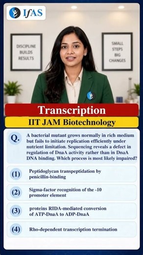 Transcription | Microbiology | IIT JAM Biotechnology | IFAS