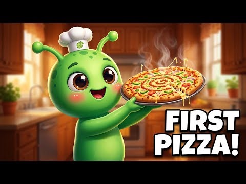 Ziggy makes pizza | cute alien cooking!🍕#cartoon #kids #animation