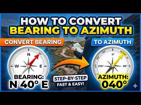 How to Convert Bearing to Azimuth (Step-by-Step Guide)