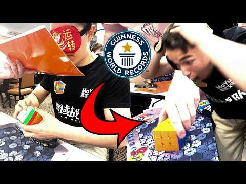 Tommy Cherry's Blindfolded Cubing World Record! | Guinness World Records