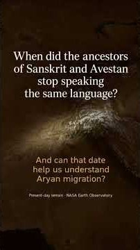 When did Sanskrit and Avestan part ways? #Sanskrit #Avestan #IndoIranian #Nuristani