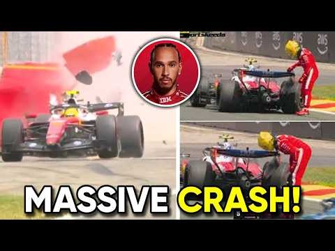 Lewis Hamilton Crash Today | Ferrari Races Against Time Before Belgian GP Qualifying