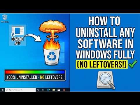 How to Uninstall Any Software in Windows COMPLETELY (No Leftovers!)