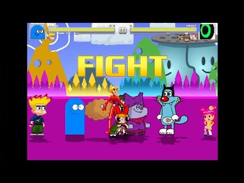 Bloo, Johnny Test, Blossom & Chowder VS. Oggy, Ami Onuki, Clover & Ben 10 | M.U.G.E.N