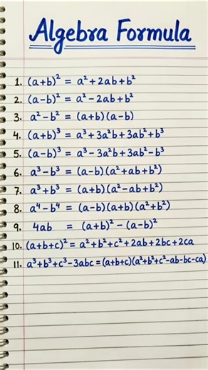 Maths Formula Sheet 🔥 | All Important Formulas | For All Exams