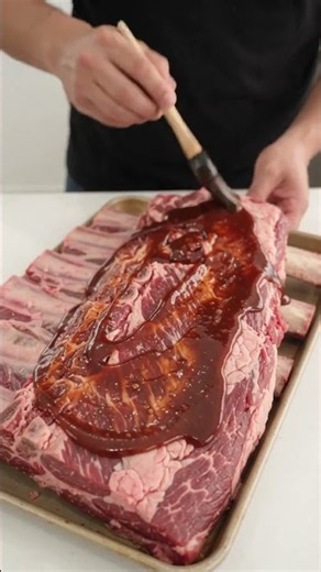 🥩 How To Grill Giant Beef Ribs With BBQ Sauce