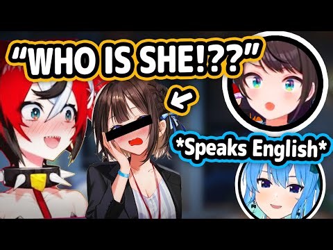 Subaru Visits Bae IRL And Met Girl She Doesn't Know and Suisei Appears Speaking English【Hololive】