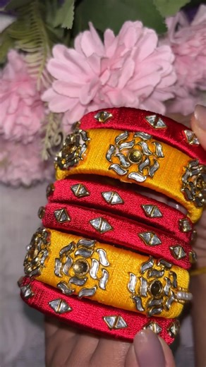 Trending Silk Thread Bangles Design 2026 | Kundan Style #editlyrics
