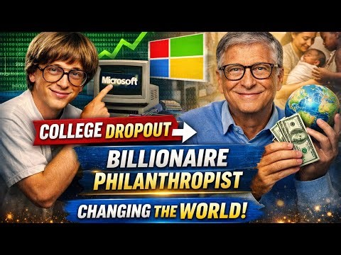 Bill Gates Story: College Dropout Who Built Microsoft & Donated Billions to Change the World