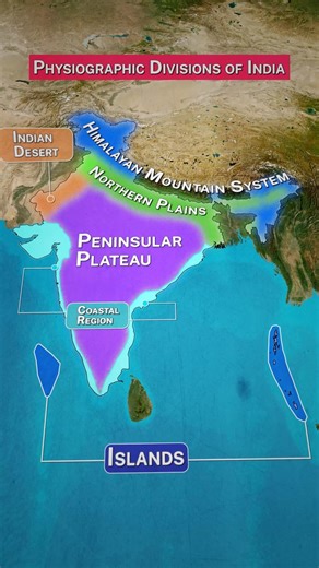 India's Physical Map Breakdown