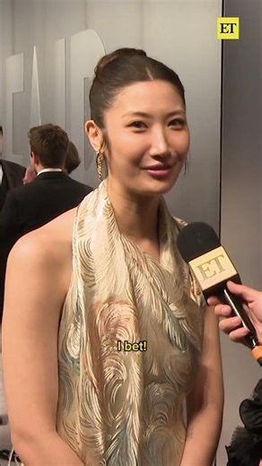 EJAE had a 𝓰𝓸𝓵𝓭𝓮𝓷 night at the #oscars and #kpopdemonhunters producer Michelle L.M. Wong agrees. 💛