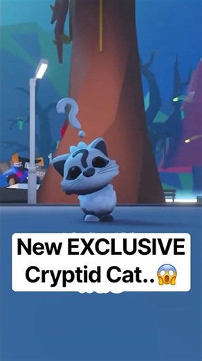 New EXCLUSIVE Cryptid Cat Pet in Adopt Me...😱#roblox #adoptme
