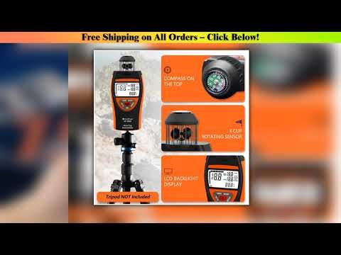 New Cup Anemometer, With Temperature Measurement, 0.7-42m/s Wind Speed Meter, Outdoor Wind Gauge,