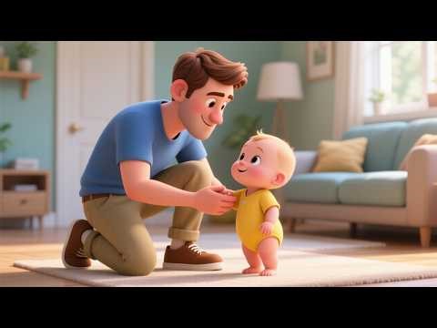 Baby Loves His Daddy 👶💙 | Sweet Family Bonding Song for Kids | Nursery Rhymes & Kids Songs