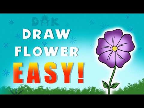 How to Draw an EASY Flower | Procreate Tutorial