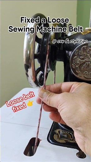 Fixed a Loose Sewing Machine Belt ✅ #sewingmachineproblems #sewingmachinerepair #silaimachine