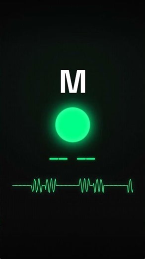 The letter M in Morse Code