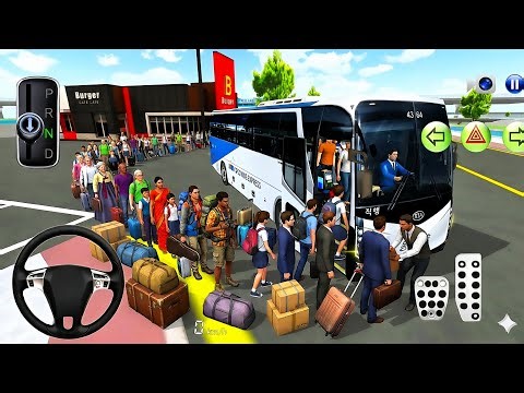 "Extreme Bus Simulator 😱 100+ Passengers Pickup & Drop | Realistic Bus Driving Gameplay"