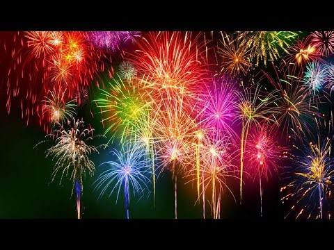 Fireworks VJ Loop Background | 8 Hours 4K Ultra HD Visuals for Holidays, Events & Parties |No Sound