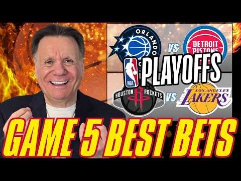 NBA Playoffs Game 5: Magic vs Pistons & Rockets vs Lakers BEST Bets!
