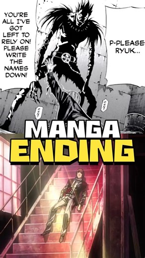 Death note’s ending was totally different in manga | Hindi | #deathnote #light #anime #shorts